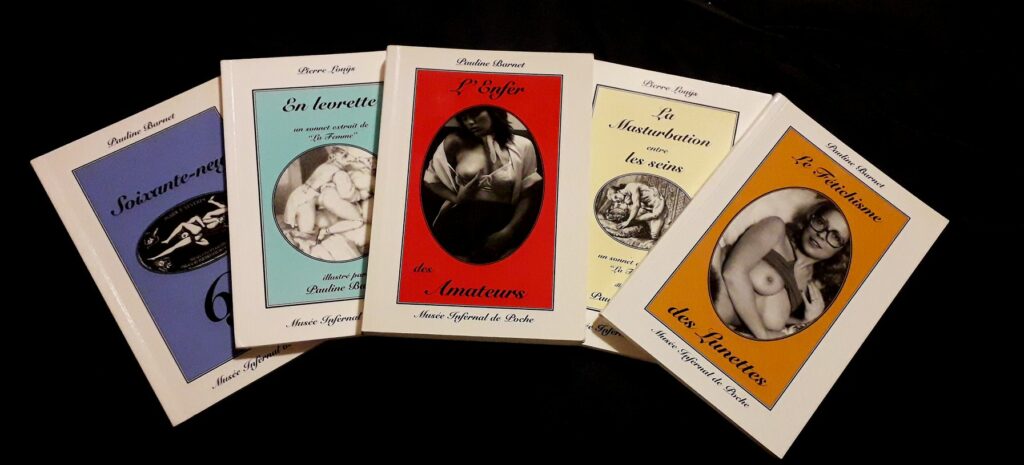 Couverture des livres érotiques Musée infernal de Poche, par Pauline Barnet, éditions Magasin Universel