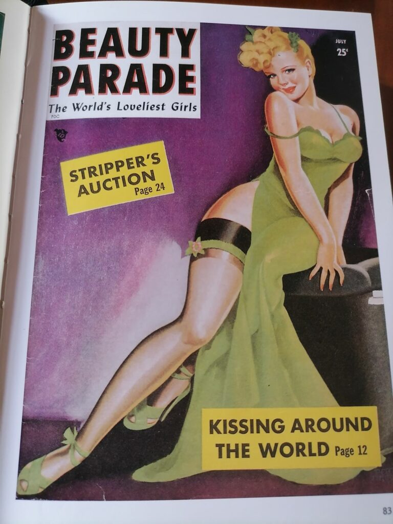 Pin-Up du magazine pour hommes Beauty Parade, dans le livre 1000 Pin-Up Girls, Peter Driben, éditions Taschen