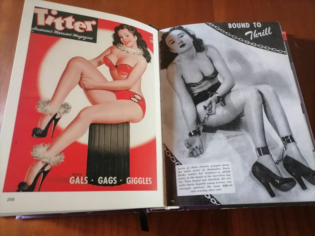 Pin-Up du magazine pour hommes Titter, dans le livre 1000 Pin-Up Girls, Peter Driben, éditions Taschen
