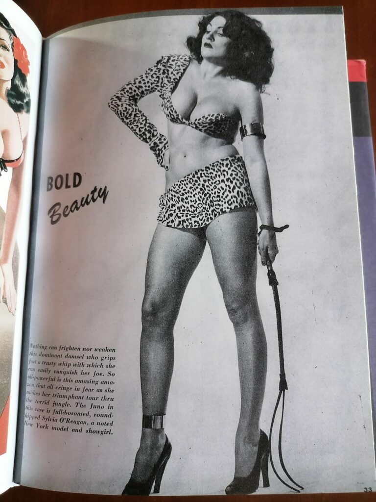 Photo fétiche BDSM femme avec un fouet dans le livre 1000 Pin-Up Girls, Peter Driben, éditions Taschen