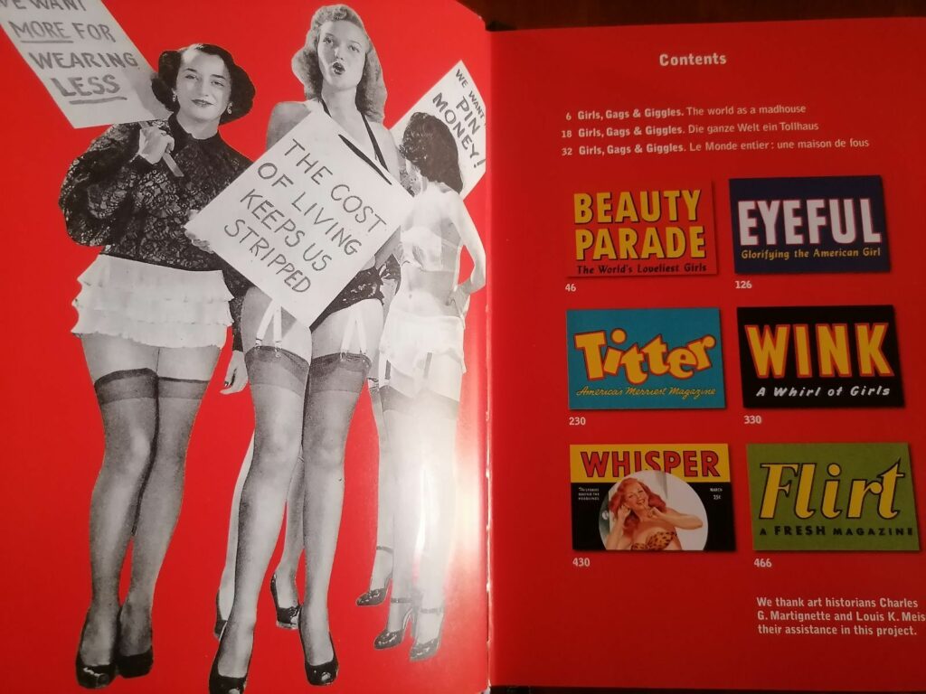 Double page du livre 1000 Pin-Up Girls, Peter Driben, éditions Taschen