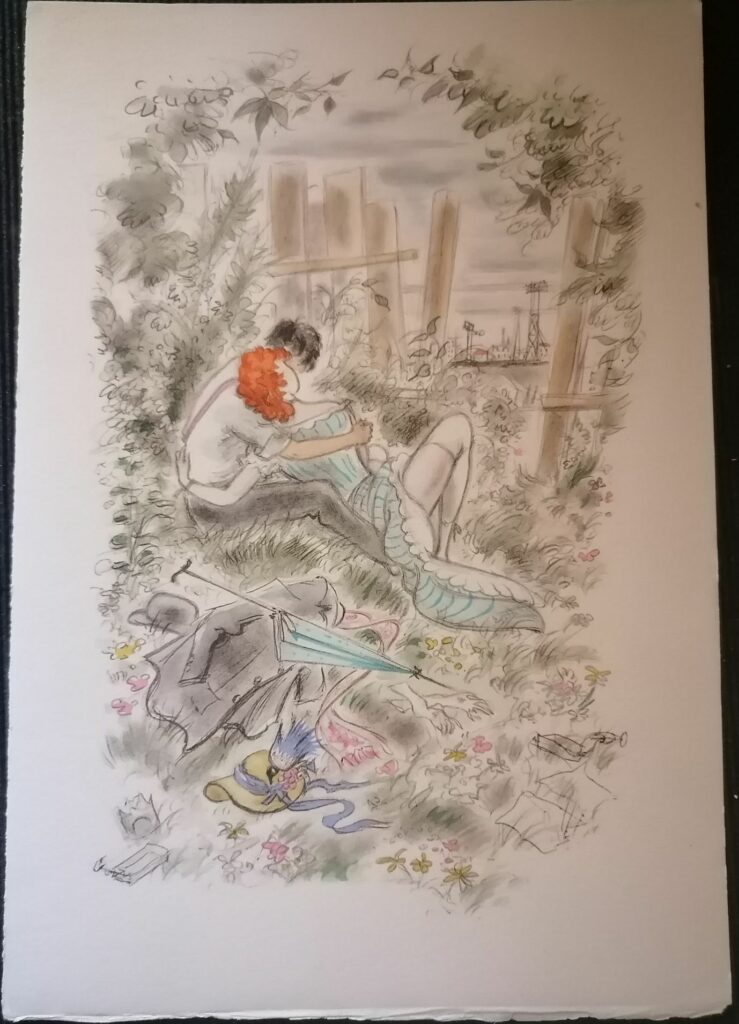 Estampe galante d'André Dignimont