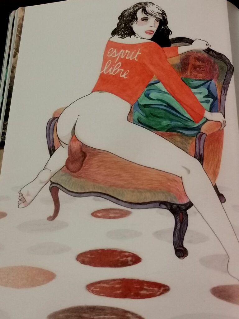 Dessin érotique de Rajah Foo pour le livre Hôtel de la Providence, aux éditions de la Première Heure