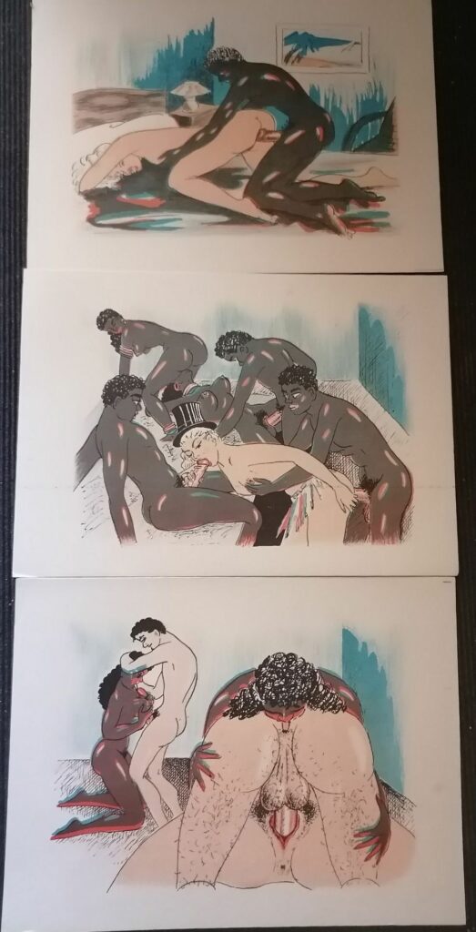 Dessins pornographiques sexe interracial