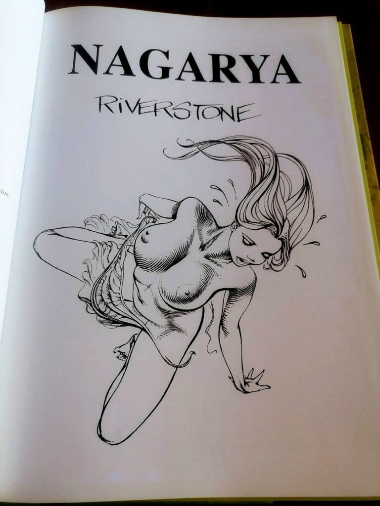 Page d'ouverture de la BD érotique de Riverstone, Nagarya aux éditions AAR