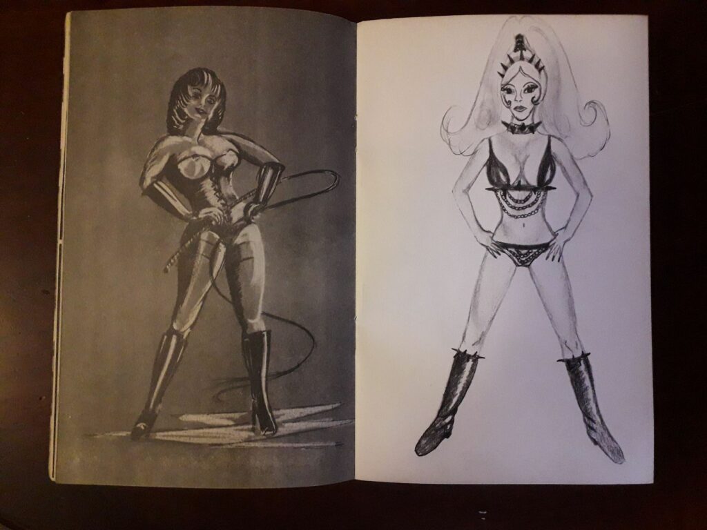 Dessins fetish et BDSM dans la revue BDSM Bizarre Trend n°1, Fantasy Publications