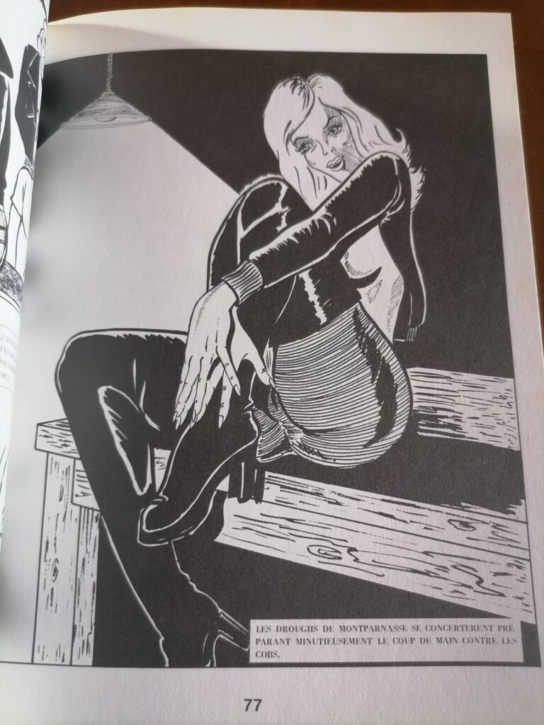 Dessin érotique extrait de Carotte mécanique, Stanley Bowman, Alan Newman, dessin de Tony Bastos pour la couverture, Mondial's Diffusion, 1973