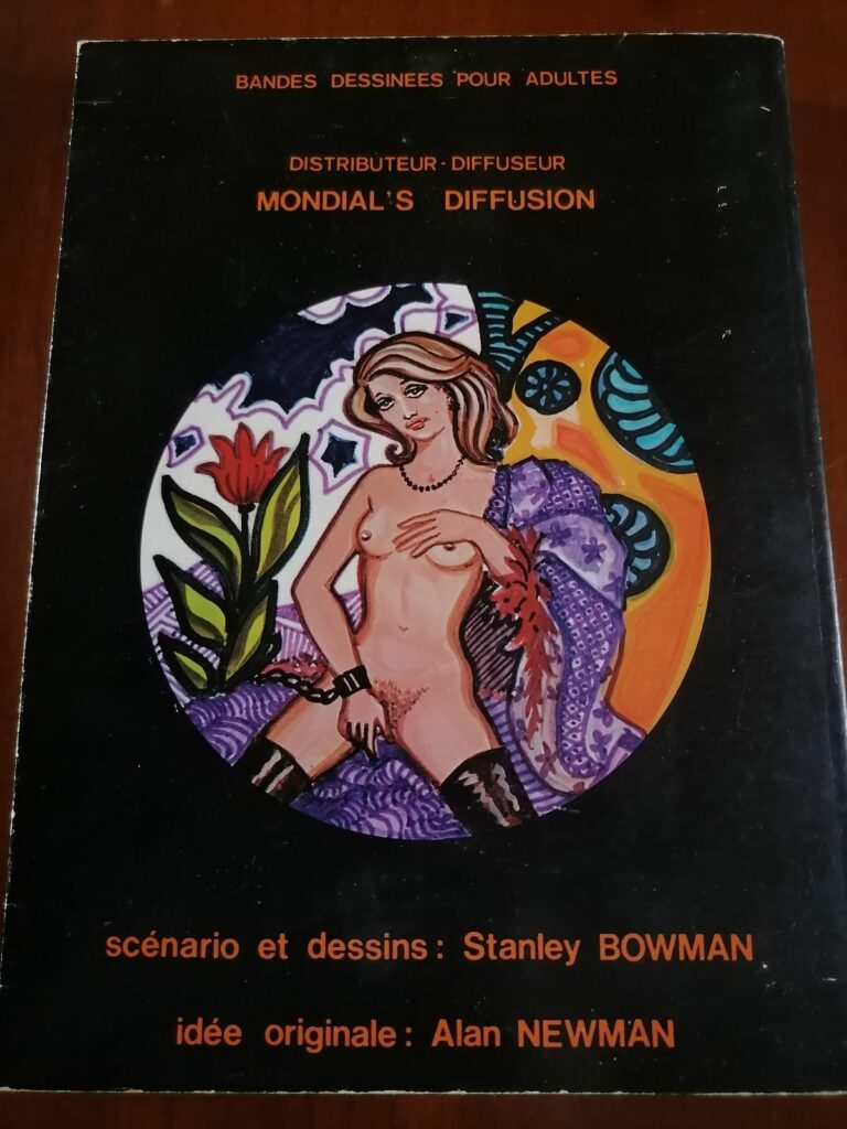 Quatrième de couverture de Carotte mécanique, Stanley Bowman, Alan Newman, dessin de Tony Bastos pour la couverture, Mondial's Diffusion, 1973