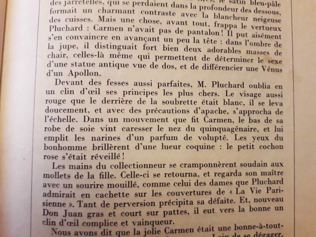 Extrait de texte érotique