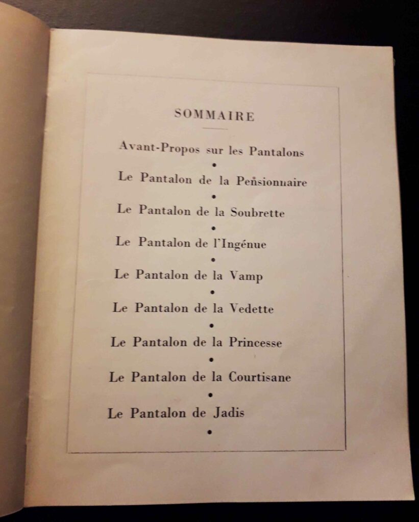 Sommaire de nouvelles érotiques autour du pantalon de femmes