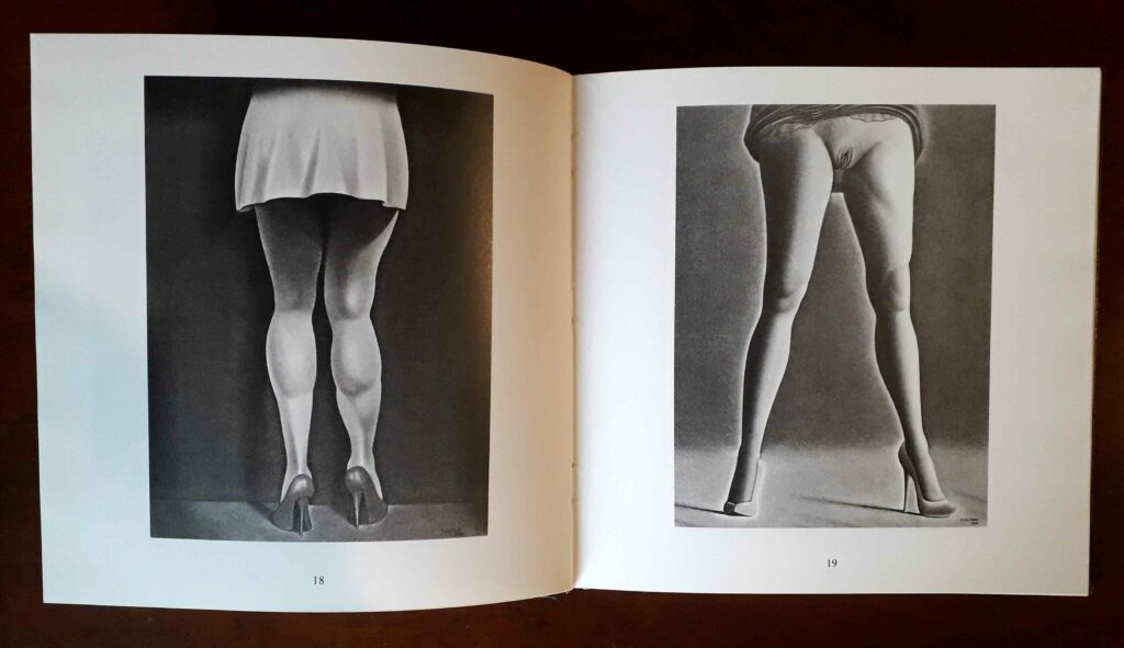 Dessin érotique de femme jupe relevée par Yoshifumi Hayashi