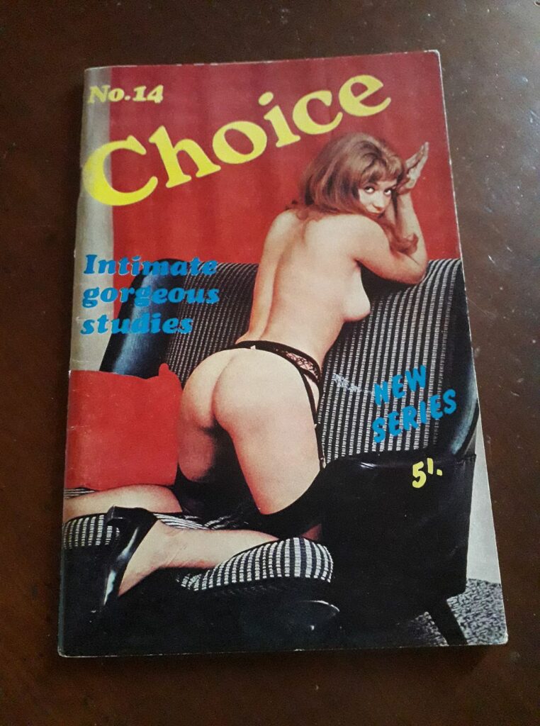 Couverture la revue érotique anglophone Choice n°14, Gadoline Publications, années 1960
