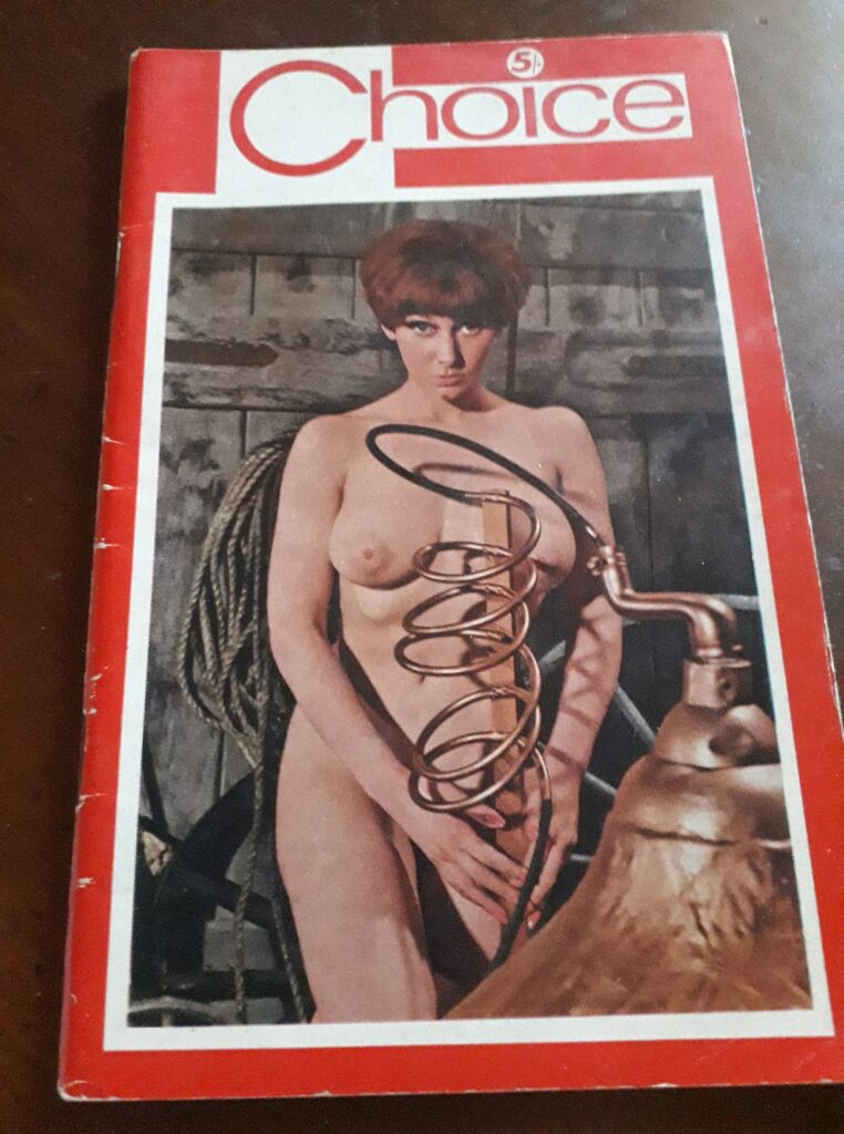 Couverture la revue érotique Choice n°6, Gold Star Publications, années 1960