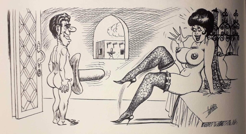 Dessin érotique de Bill Ward dans Sex to Sexty