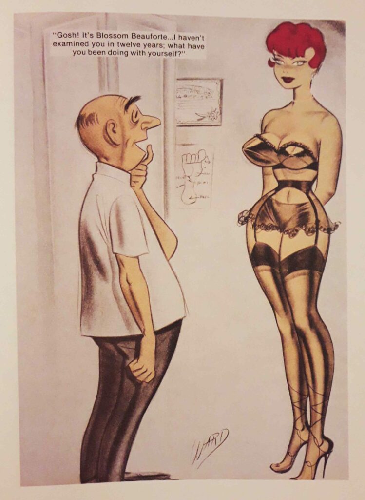 Femme en lingerie par Bill Ward pour Cartoon Fun and Comedy