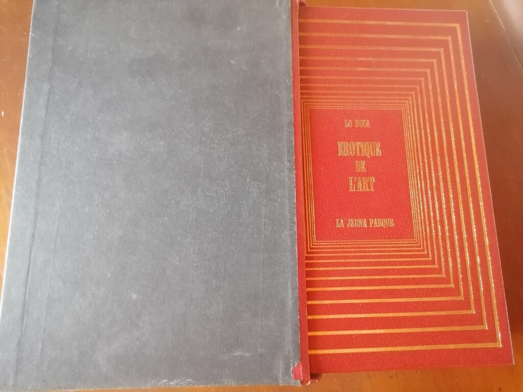 Livre recueil sur l'art érotique par Lo Duca aux éditions la Jeune Parque, 1966