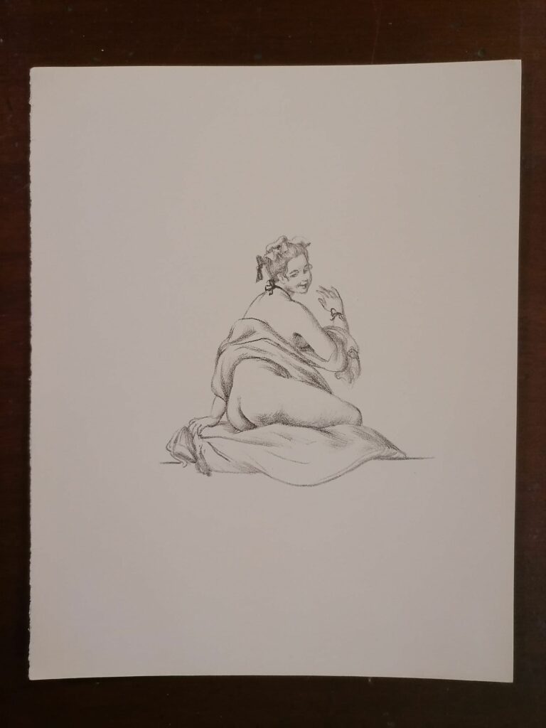 illustration érotique femme nue de Suzanne Ballivet pour Monsieur Nicolas ou Le Cœur humain dévoilé, Restif de La Bretonne, éditions du Cent Cinquantenaire, 1956