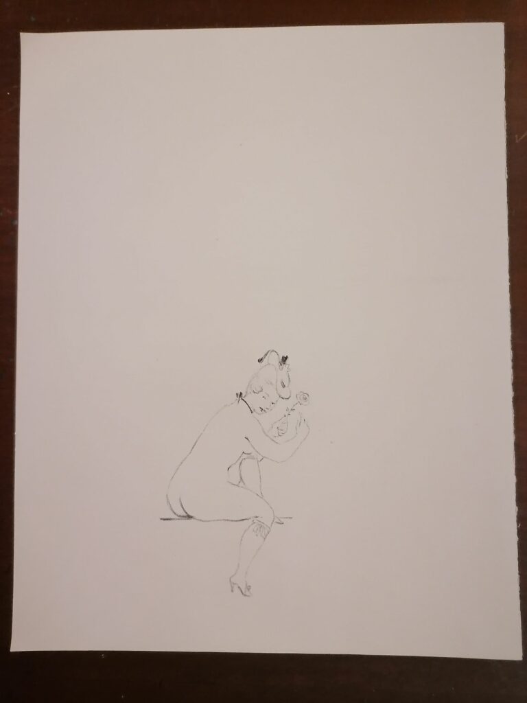 dessin érotique femme nue de Suzanne Ballivet pour Monsieur Nicolas ou Le Cœur humain dévoilé, Restif de La Bretonne, éditions du Cent Cinquantenaire, 1956