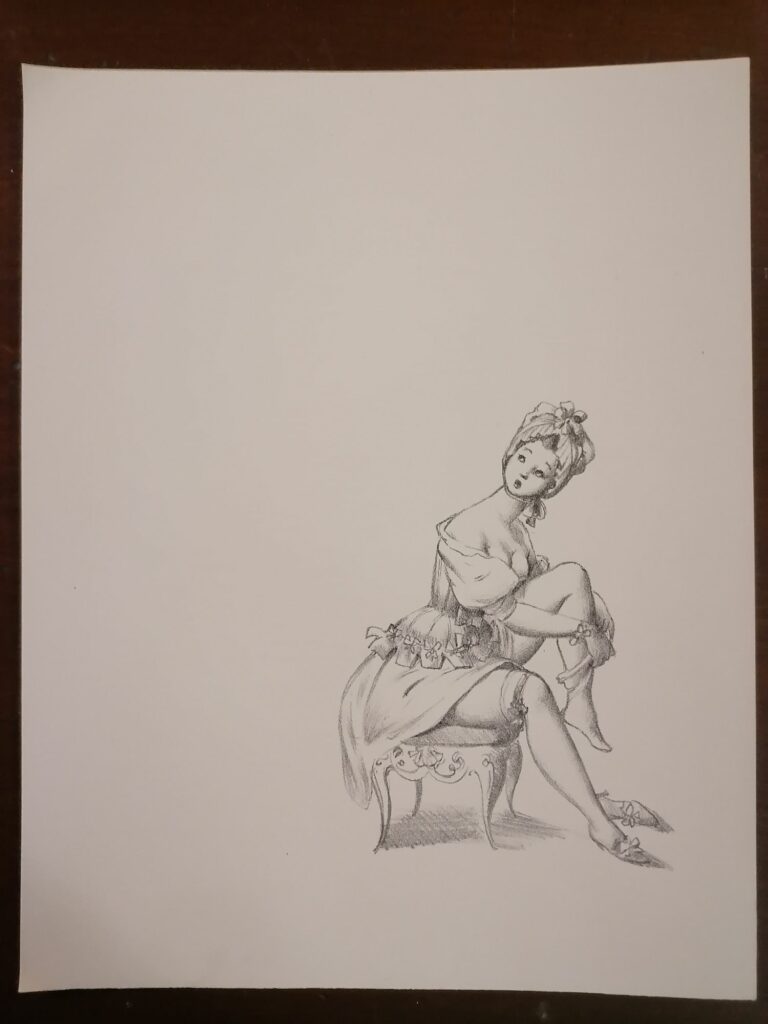 illustration érotique femme de Suzanne Ballivet pour Monsieur Nicolas ou Le Cœur humain dévoilé, Restif de La Bretonne, éditions du Cent Cinquantenaire, 1956