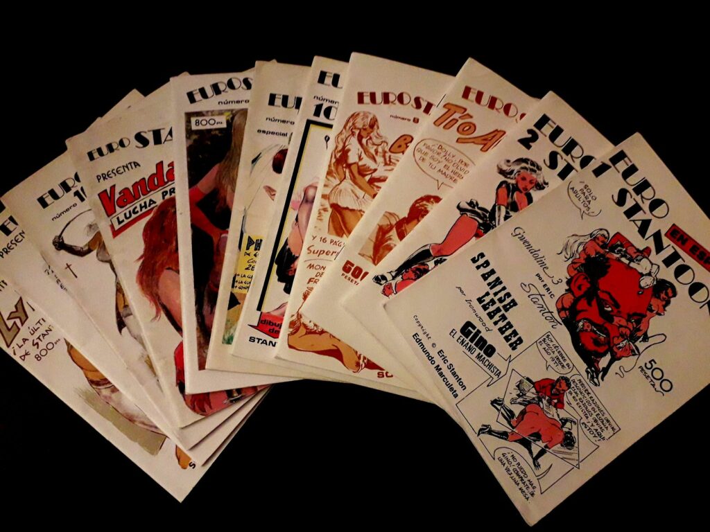 Euro Statoons d'Edmundo Marculeta, une publication érotique espagnole inspiré d'Eric Stanton