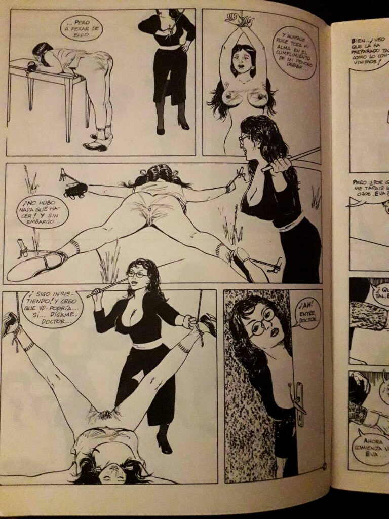 BD BDSM femme dominée par une femme, dans Euro Stantoons par Edmundo Marculeta