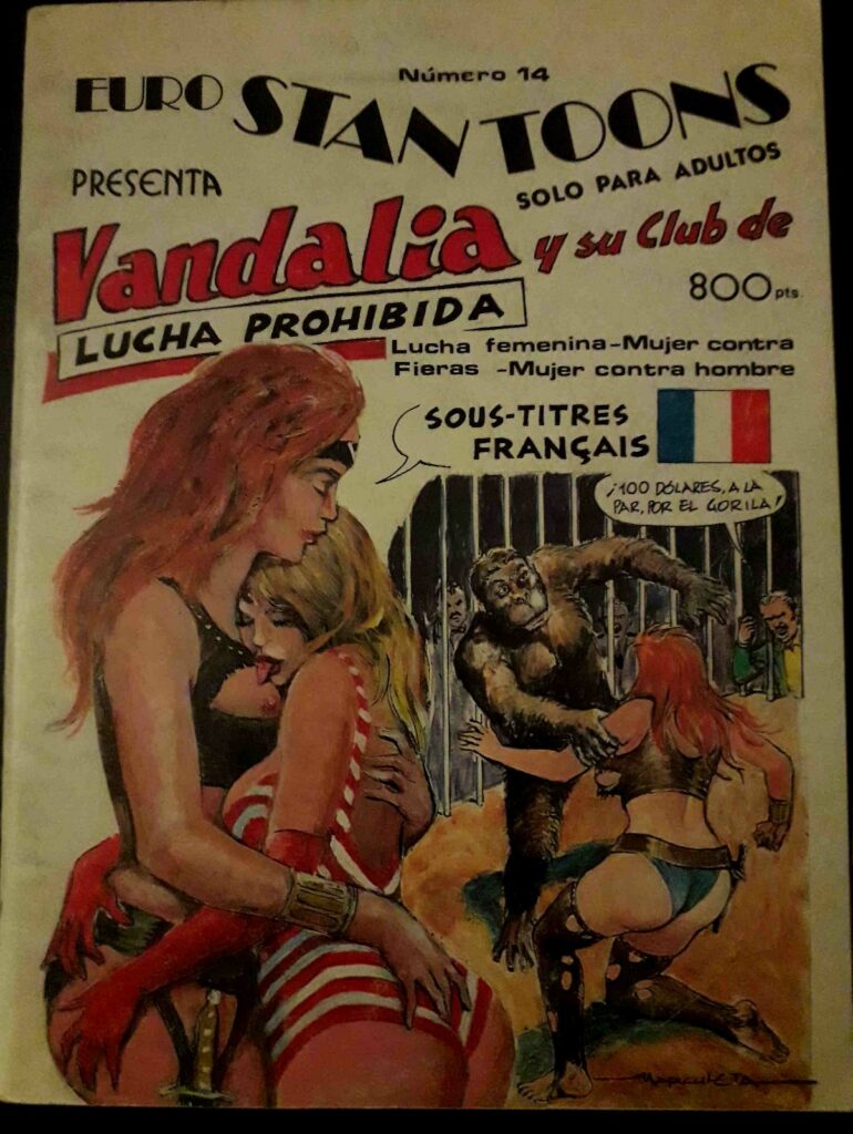 Couverture d'Euro Statoons n°14, BD érotique et BDSM de Edmundo Marculeta