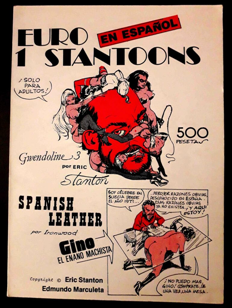Couverture d'Euro Statoons n°1, BD érotique et BDSM de Edmundo Marculeta