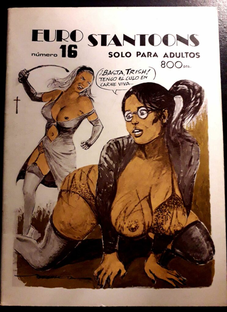 Couverture d'Euro Statoons n°16, BD érotique et BDSM de Edmundo Marculeta