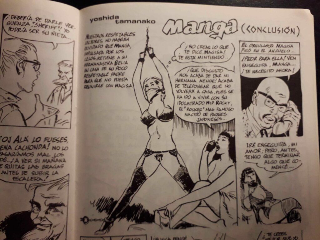 Planche de BD érotique BDSM