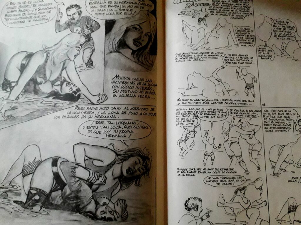 Planches de BD érotiques dans Euro Stantoons, par Edmundo Marculeta