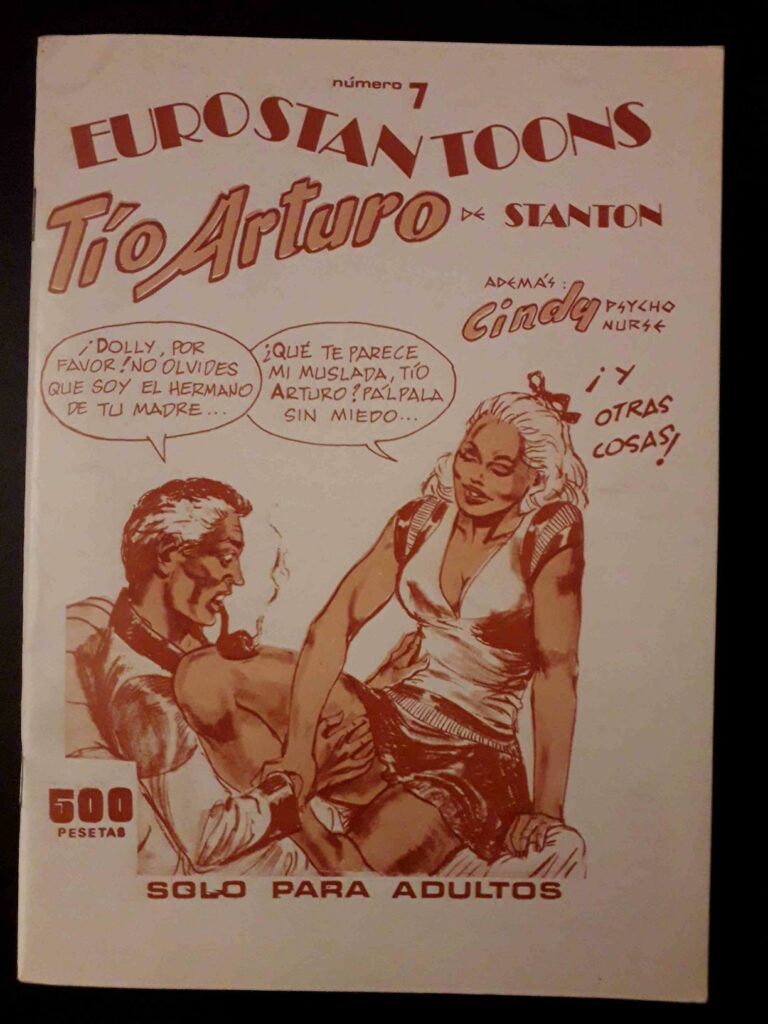 Couverture d'Euro Statoons n°7, BD érotique et BDSM de Edmundo Marculeta