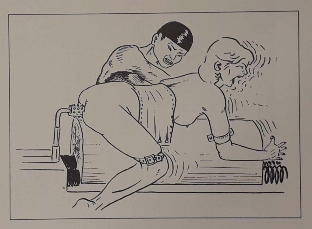 Dessins SM de Joseph Farrel pour le livre érotique Nuits de chine 1959