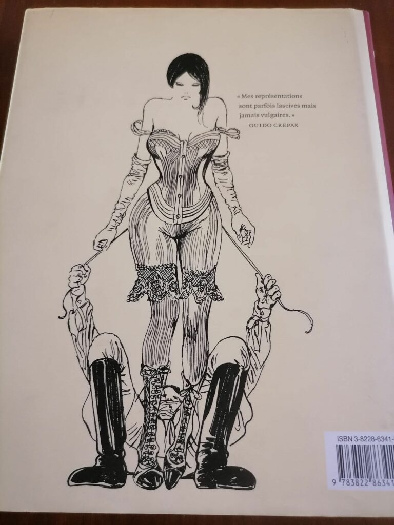 Livre érotique de Guido Crepax rassemblant les BD Emmanuelle, Bianca et Vénus à la fourrure, éditions Evergreen