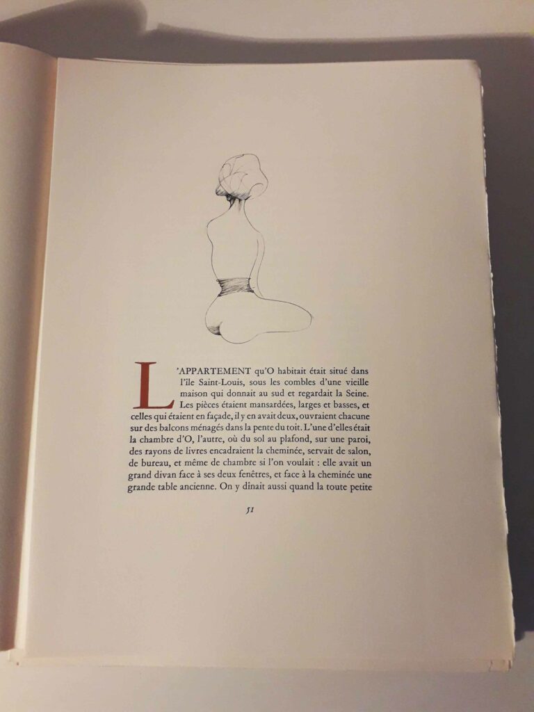 Illustration femme de dos de Leonor Fini pour Histoire d'O