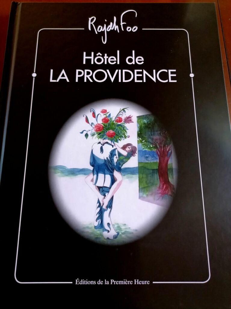 Couverture du livre de dessins érotiques de Rajah Foo Hôtel de la Providence, aux éditions de la Première Heure, 2025