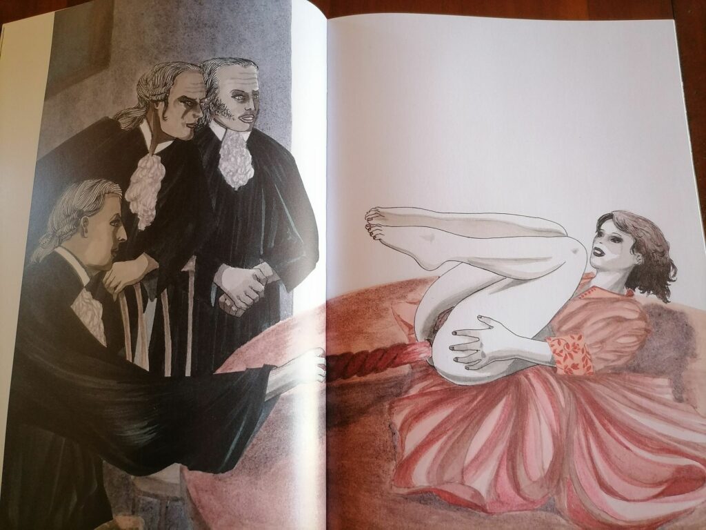 Dessin érotique de Rajah Foo pour le livre Hôtel de la Providence, aux éditions de la Première Heure