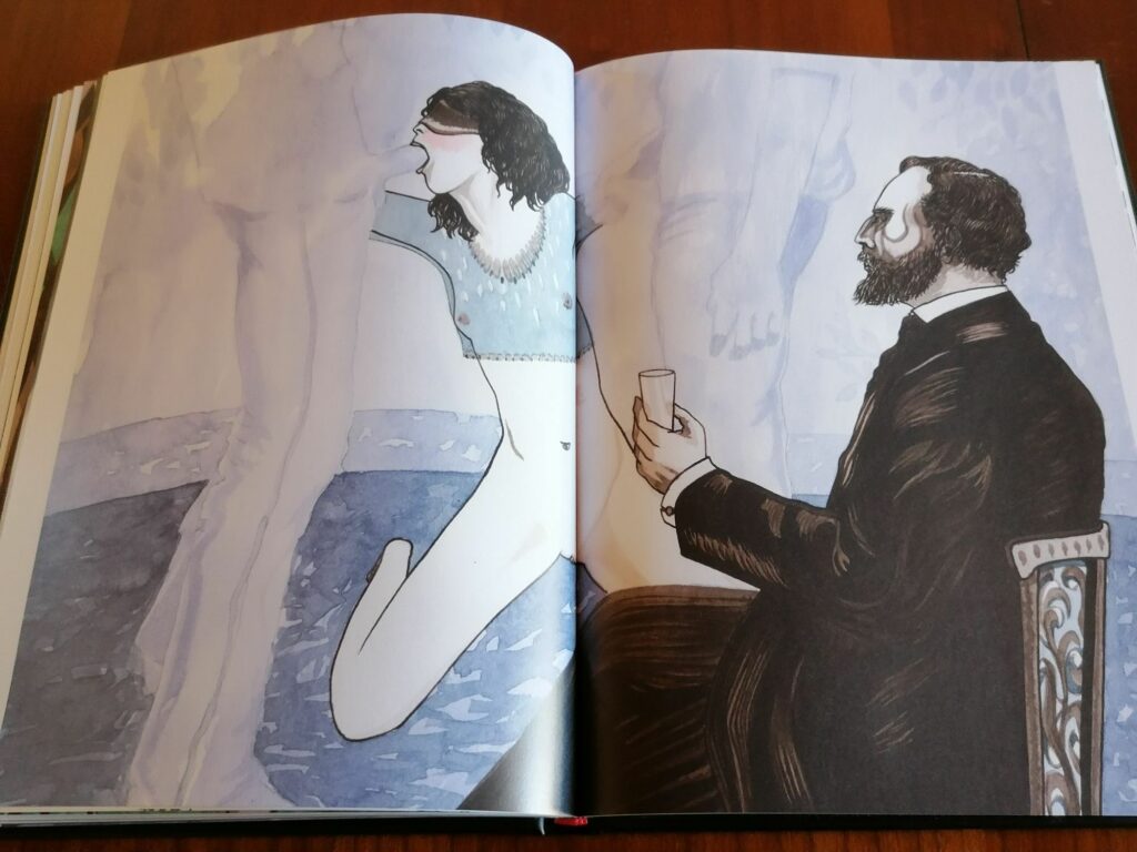 Dessin érotique de Rajah Foo pour le livre Hôtel de la Providence, aux éditions de la Première Heure