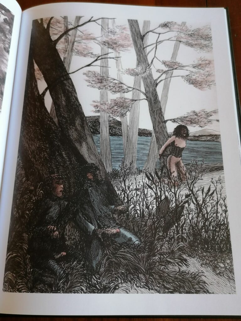 Dessin érotique de Rajah Foo pour le livre Hôtel de la Providence, aux éditions de la Première Heure