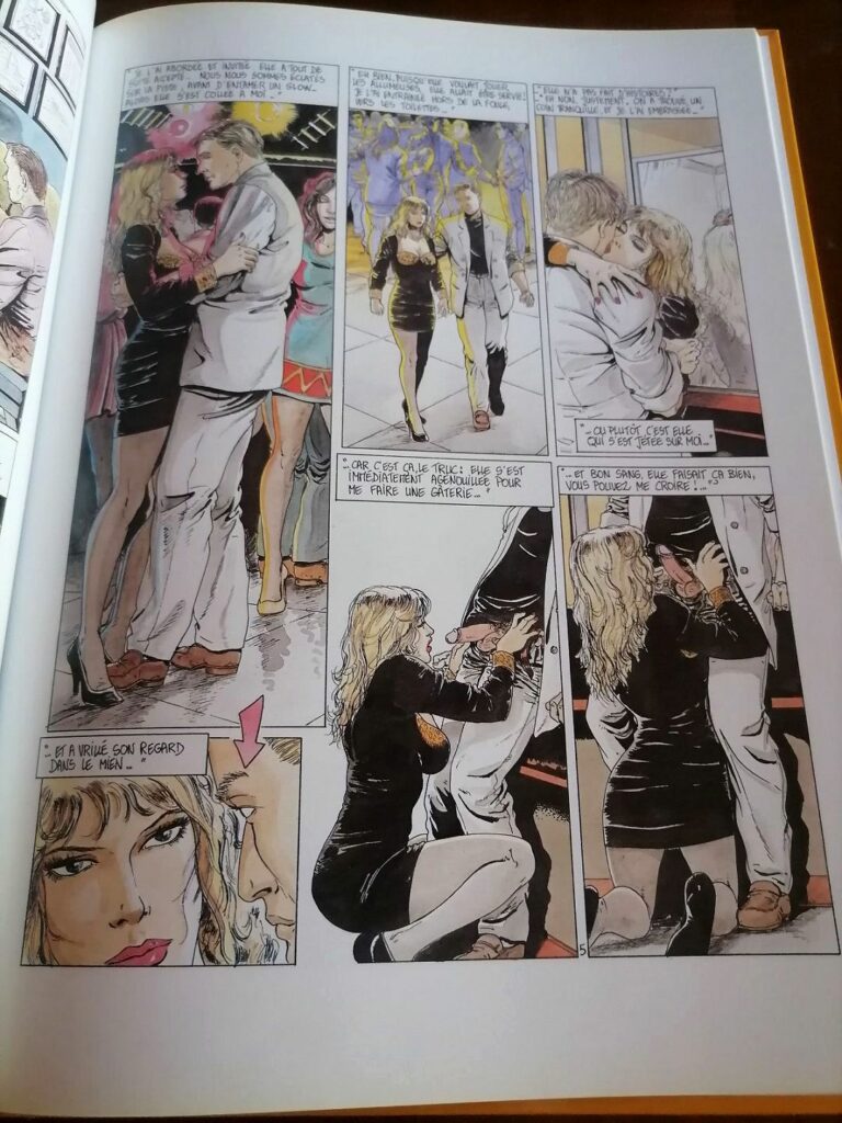 Planche de la BD érotique Les Fleurs du Mâle par Hugdebert édition originale chez IPM
