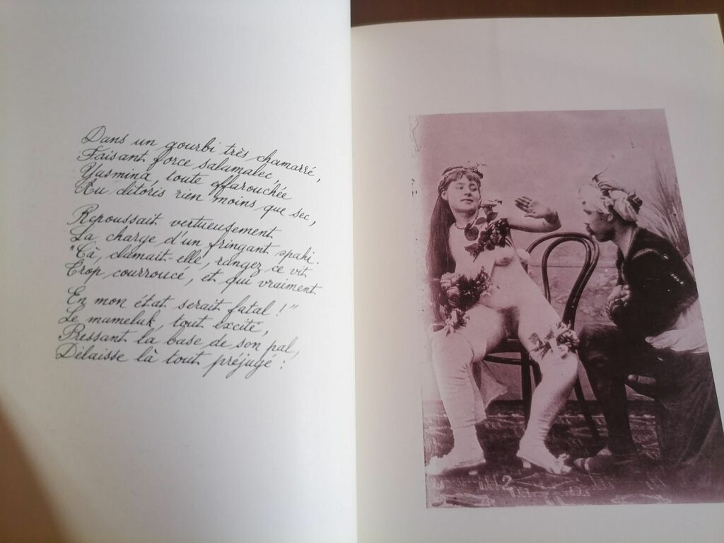 Double page du livre de photos érotiques Journal intime illustré d'Alfred de Montel aux éditions Defi