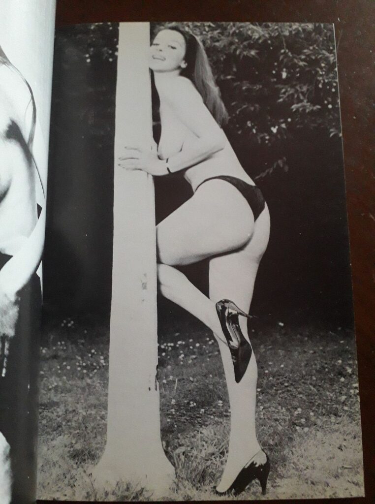 Photo sexy d'une femme en culotte et talons dans la revue vintage pour hommes Kitten n°2, Gadoline Publications