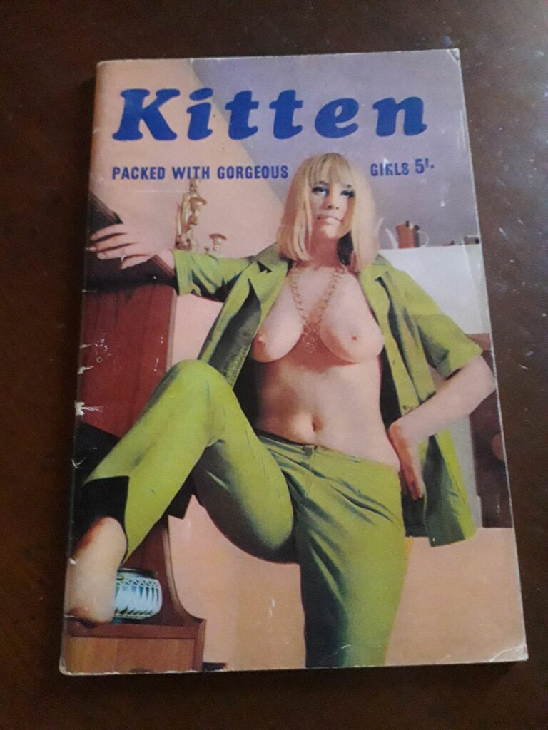 Couverture de la revue vintage pour hommes Kitten n°2, Gadoline Publications