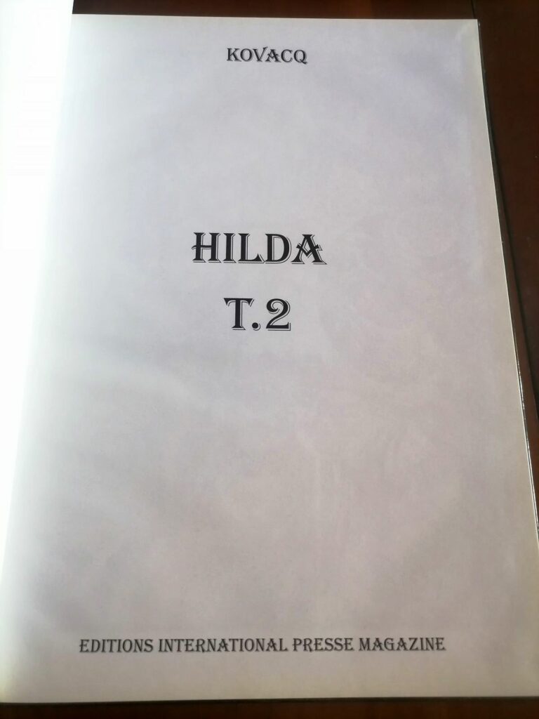 BD érotique pour adultes Hilda Tome 2, Kovacq, éd. IPM édition originale