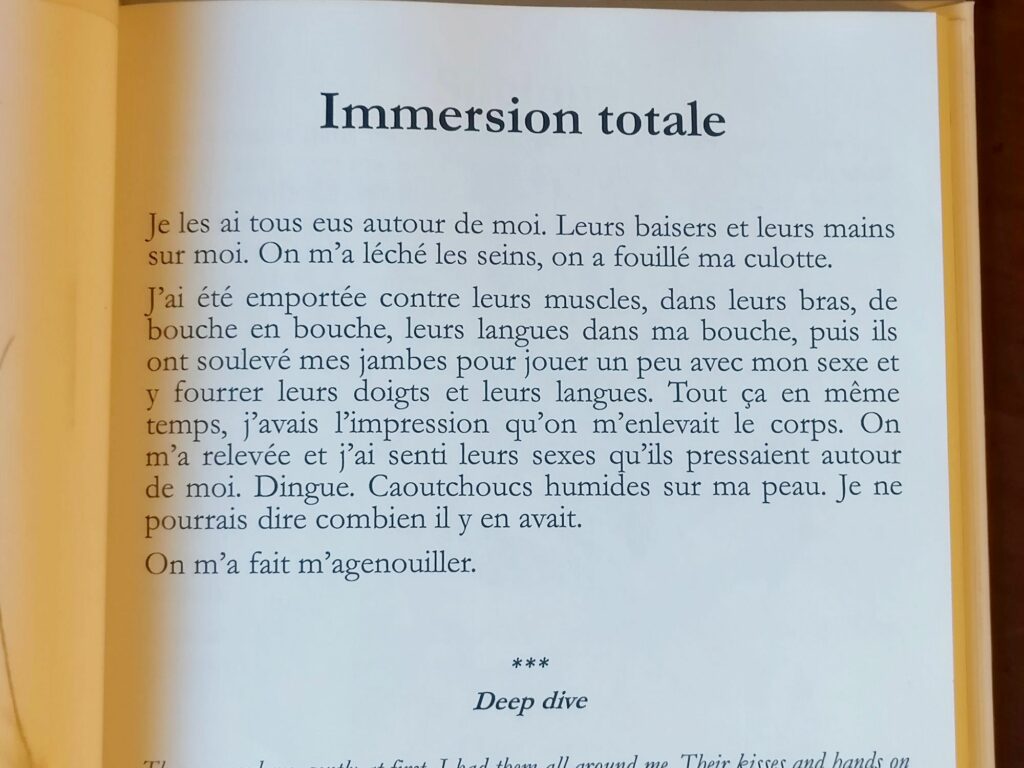 Texte érotique de Hector Domiane dans Louison : Immersion totale