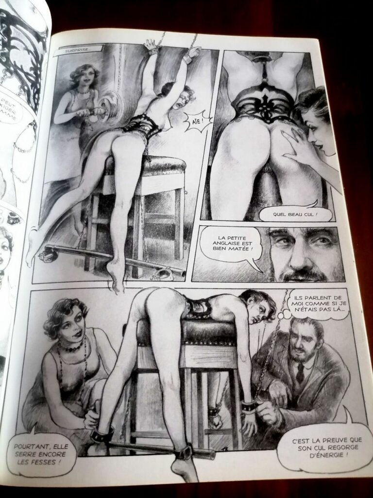 Planche extrait de la bande dessinée érotique BDSM de Paula Meadows (Lynn Paula Russell) Sophisticated Ladies aux éditions Dynamite