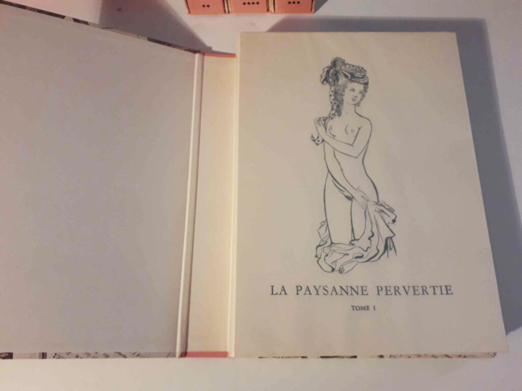 Page de garde de La Paysanne pervertie, par Restif de la Bretonne, éditions J. L. Kellinckx