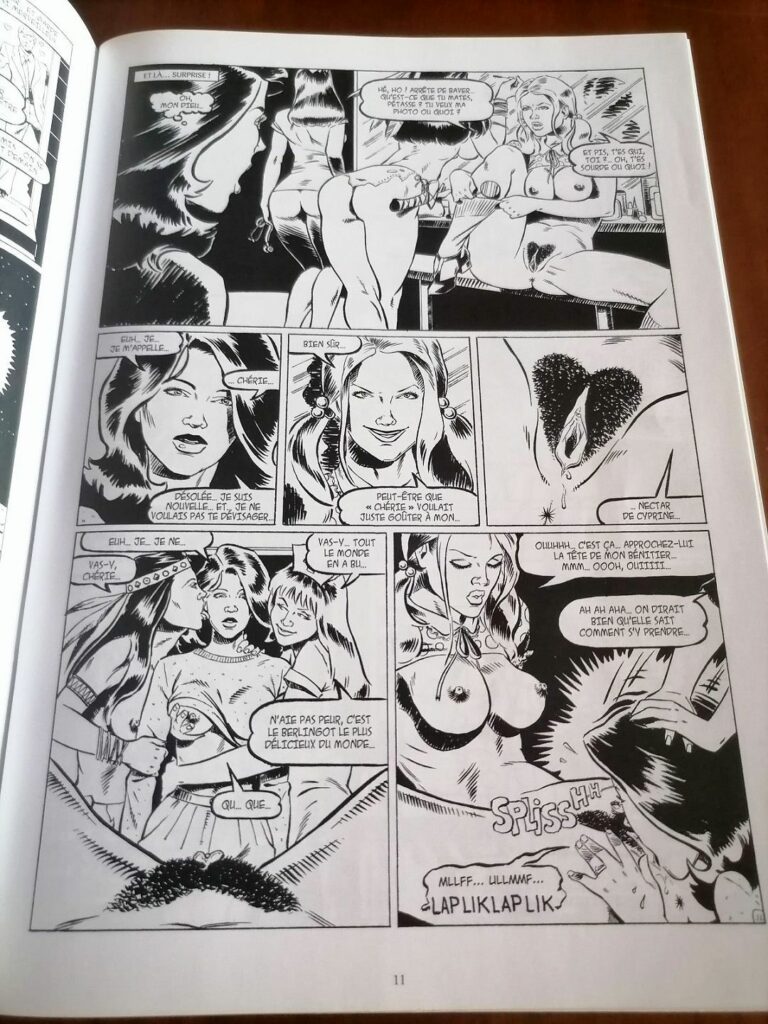 Planche de la BD adulte Degenerate Housewives 2, par Rebecca éditions Dynamite collection Petit Pétard édition originale