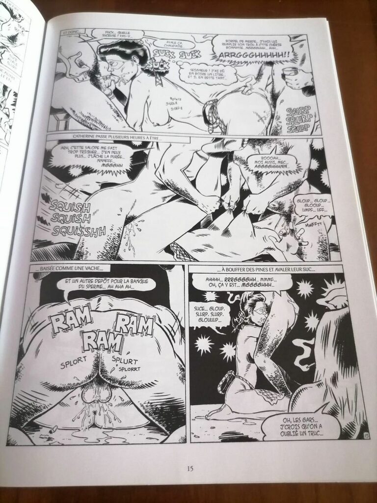 Planche de la BD adulte Degenerate Housewives 2, par Rebecca éditions Dynamite collection Petit Pétard édition originale