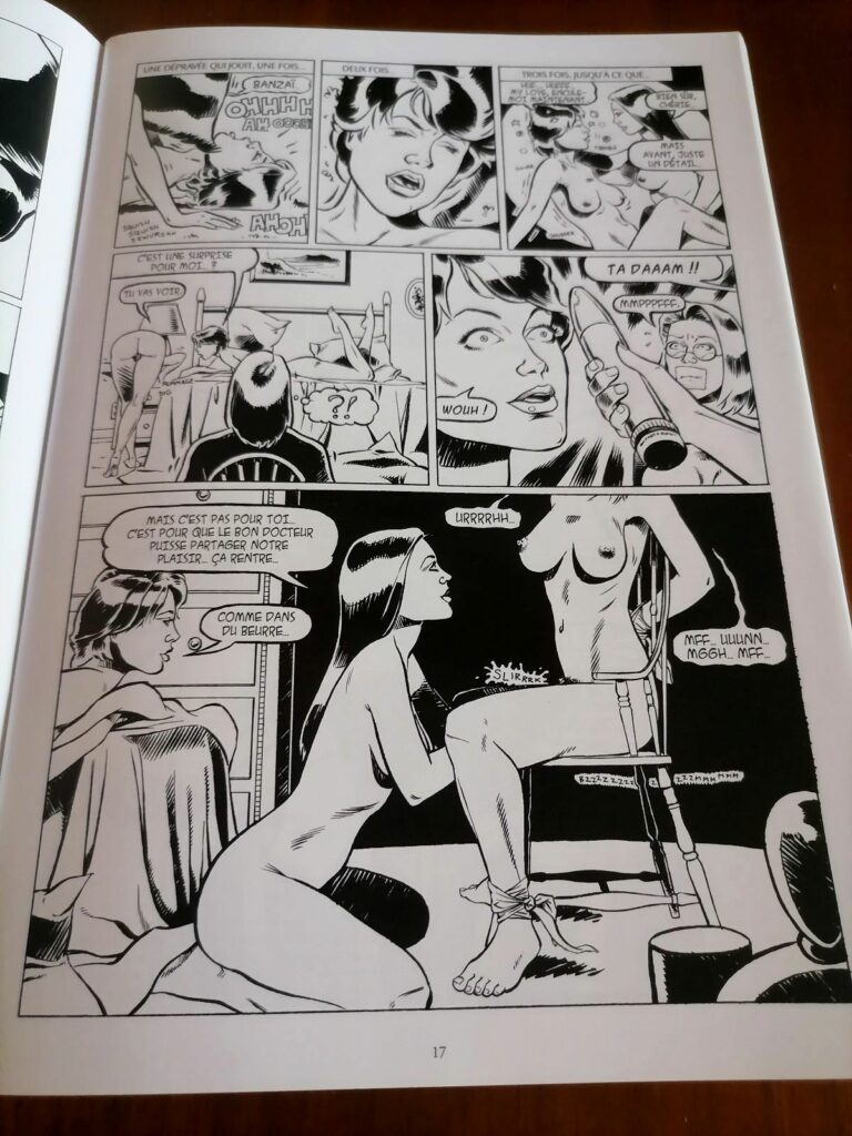 Planche de la BD adulte Degenerate Housewives 3, par Rebecca éditions Dynamite collection Petit Pétard édition originale