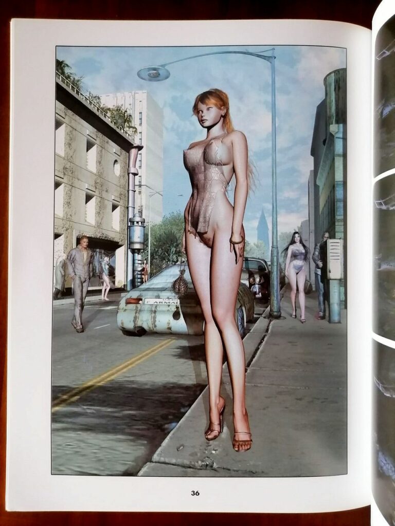 Planche de la BD érotique espagnole Evy (Ruines) par Riverstone, édition espagnole La Cupula